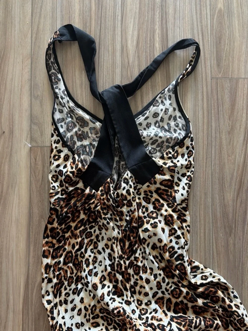 Nordstrom Leopard Print Halter Maxi Dress - Brown/Black - Picture 3 of 3